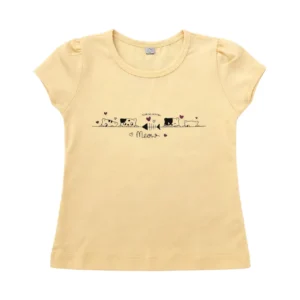 Blusinha Infantil Baby Look - Gatinho